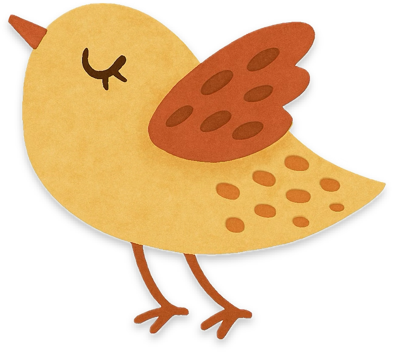 Gul fågel